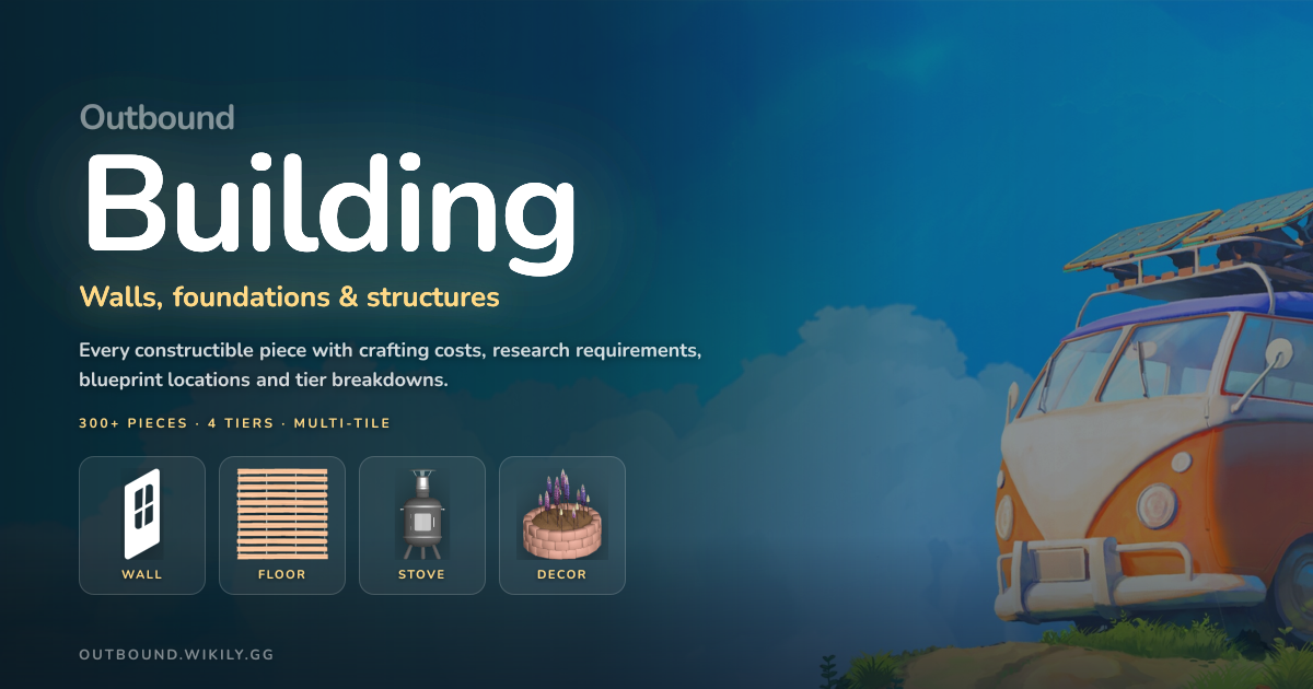 Outbound Building - 300+ Pieces, Walls & Foundations